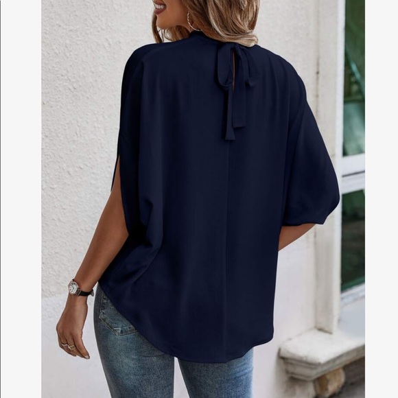 Boho Relaxed Fit Dolman Sleeve Top Blouse - Picture 12 of 14